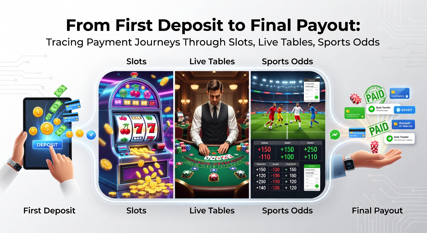 Illustration of payment flow from deposit through jackpots and VIP tiers to withdrawal on a mobile device