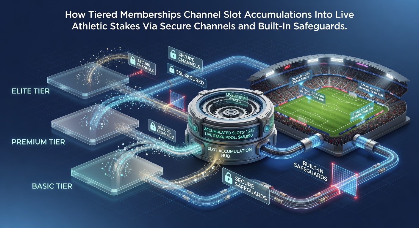 Illustration of tiered membership levels directing slot winnings into sports betting through secure verification layers