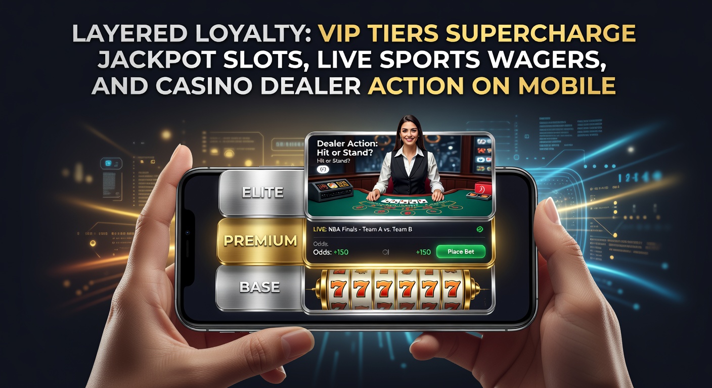 Close-up of jackpot slot win notification tied to VIP tier upgrade on a mobile loyalty screen