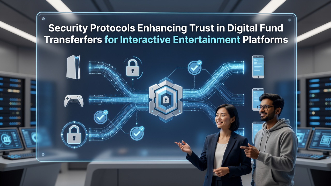 Digital security protocols and encryption layers protecting fund transfers on interactive entertainment platforms